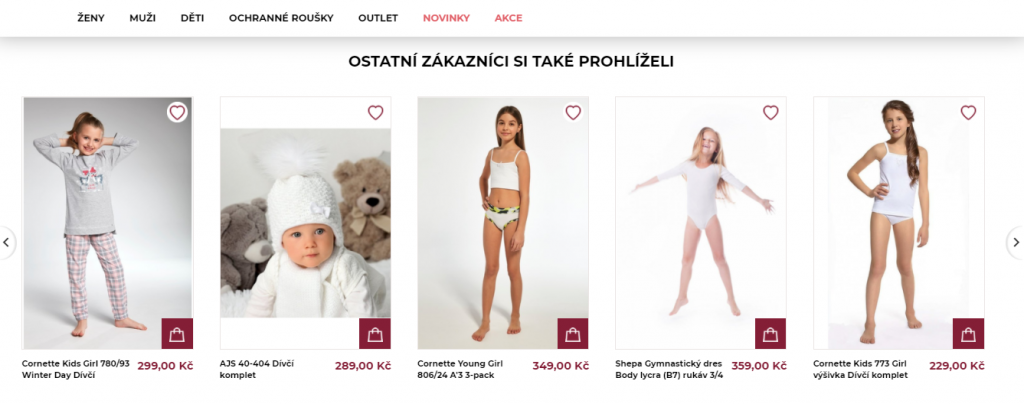 personalizace produktové nabídky